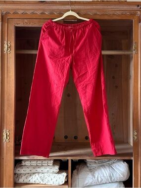Nation Los Angeles Red Poplin Pants